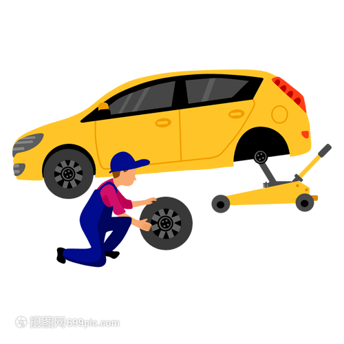 卡通汽车维修服务 让汽车养护变得简单有趣